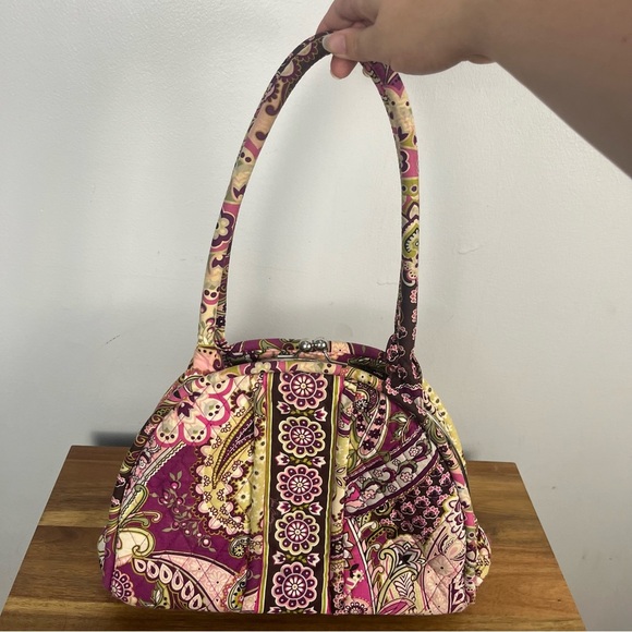 Vera Bradley Safari Sunset Snap Close Shoulder Bag Purse 60s inspired - Picture 2 of 5